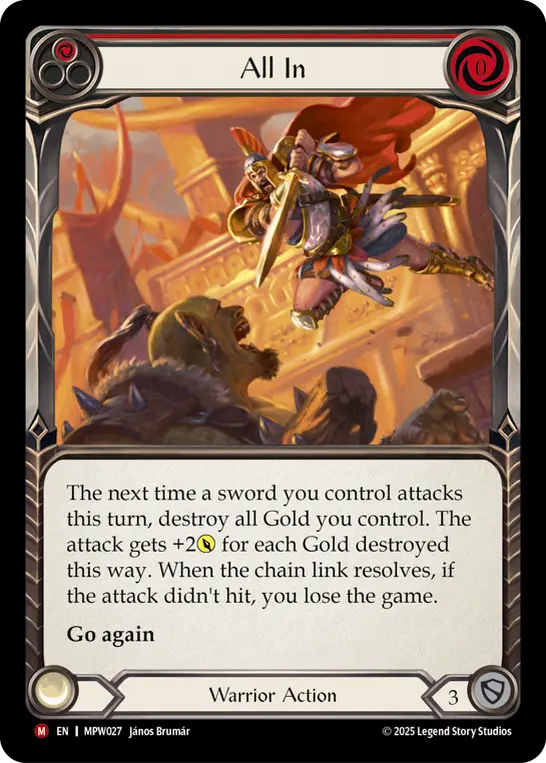 All In (Red) — Mastery Pack Warrior