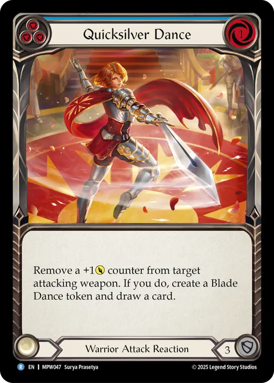 Quicksilver Dance — Mastery Pack Warrior Flesh and Blood card by Surya Prasetya