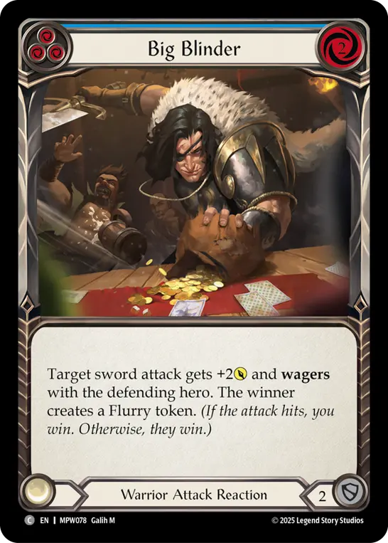Big Blinder (Blue) — Mastery Pack Warrior Flesh and Blood card by Galih M