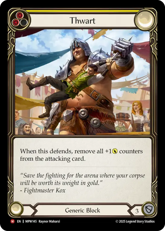 Thwart (Yellow) — Mastery Pack Warrior