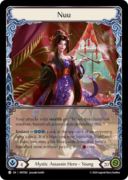 Nuu (Marvel) — Part the Mistveil Flesh and Blood card by Jessada Sutthi