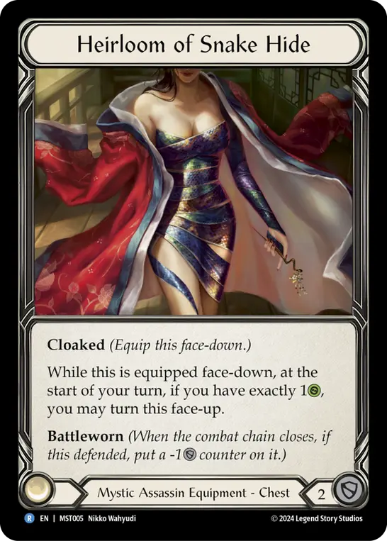 Heirloom of Snake Hide — Part the Mistveil Flesh and Blood card by Nikko Wahyudi