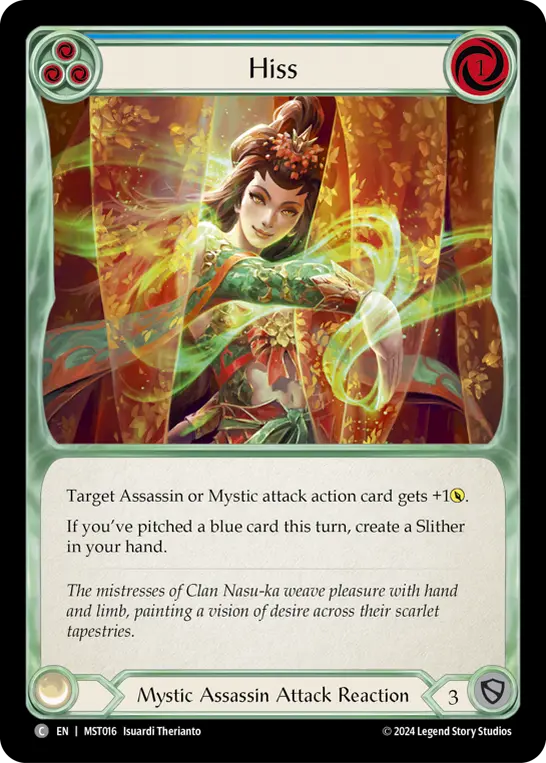 Hiss (Blue) — Part the Mistveil Flesh and Blood card by Isardi Theriantho