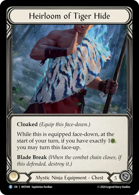 Heirloom of Tiger Hide — Part the Mistveil Flesh and Blood card by Septimius Ferdian