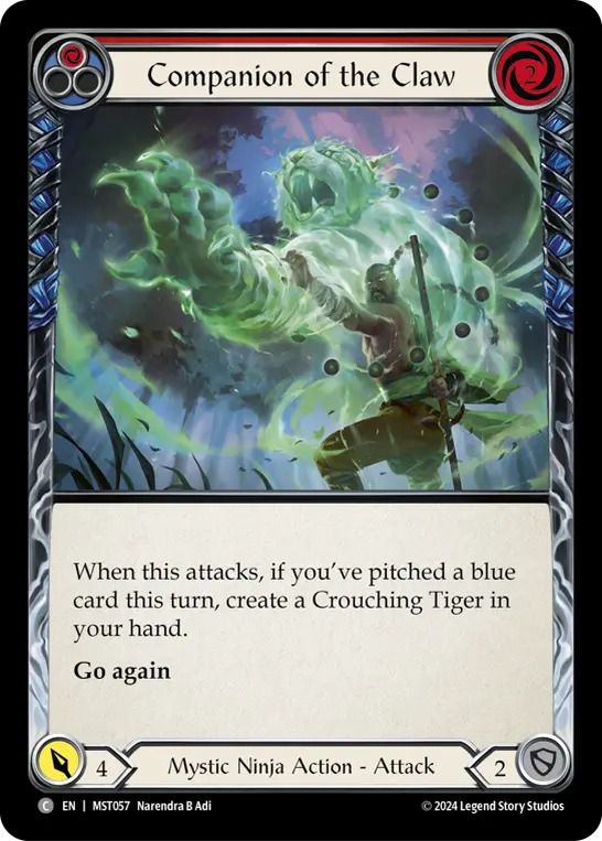 Companion of the Claw (Red) — Part the Mistveil Flesh and Blood card by Narendra B Adi