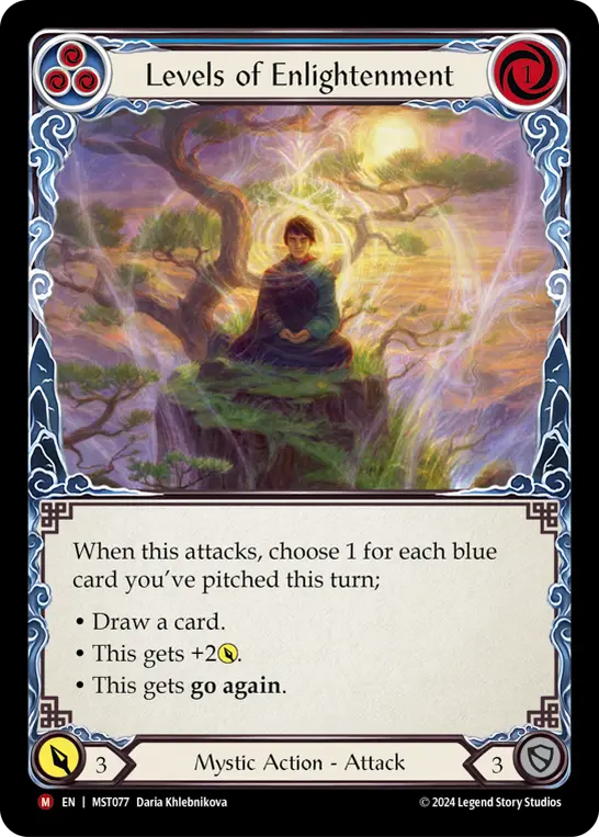 Levels of Enlightenment — Part the Mistveil Flesh and Blood card by Daria Khlebnikova