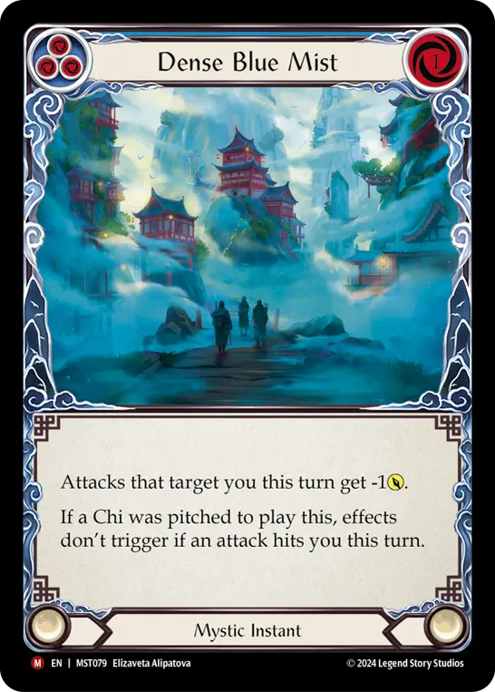 Dense Blue Mist — Part the Mistveil Flesh and Blood card by Elizaveta Alipatova