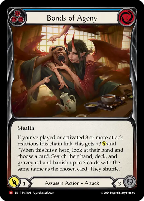 Bonds of Agony — Part the Mistveil Flesh and Blood card by Fajareka Setiawan
