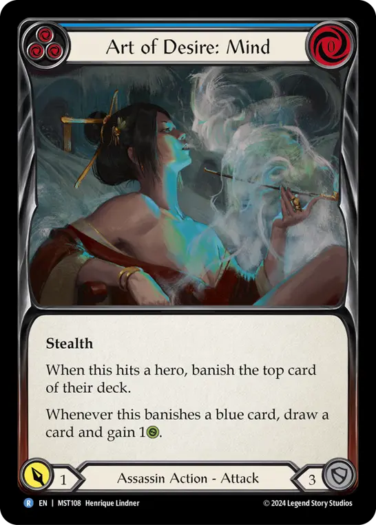 Art of Desire: Mind — Part the Mistveil Flesh and Blood card by Henrique Lindner