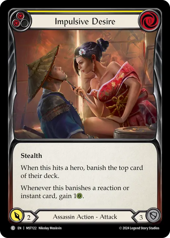 Impulsive Desire (Yellow) — Part the Mistveil Flesh and Blood card by Nikolay Moskvin