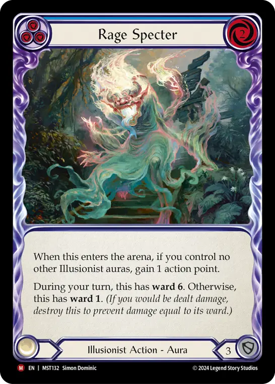 Rage Specter — Part the Mistveil Flesh and Blood card by Simon Dominic