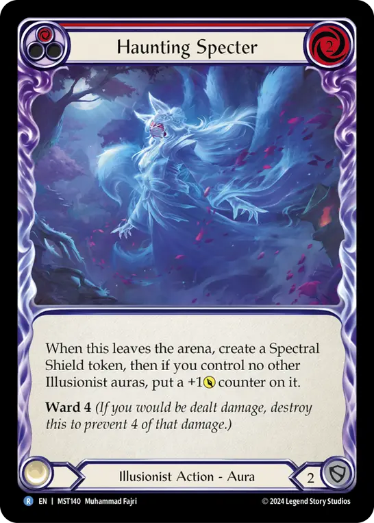 Haunting Specter (Red) — Part the Mistveil Flesh and Blood card by Muhammad Fajri