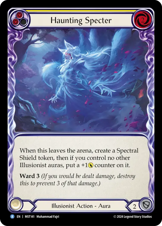 Haunting Specter (Yellow) — Part the Mistveil Flesh and Blood card by Muhammad Fajri