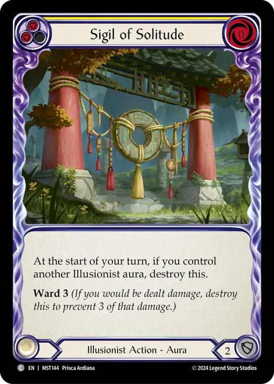 Sigil of Solitude (Yellow) — Part the Mistveil Flesh and Blood card by Prisca Ardiana