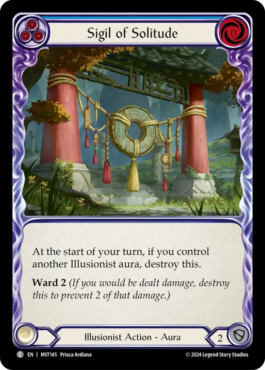 Sigil of Solitude (Blue) — Part the Mistveil Flesh and Blood card by Prisca Ardiana