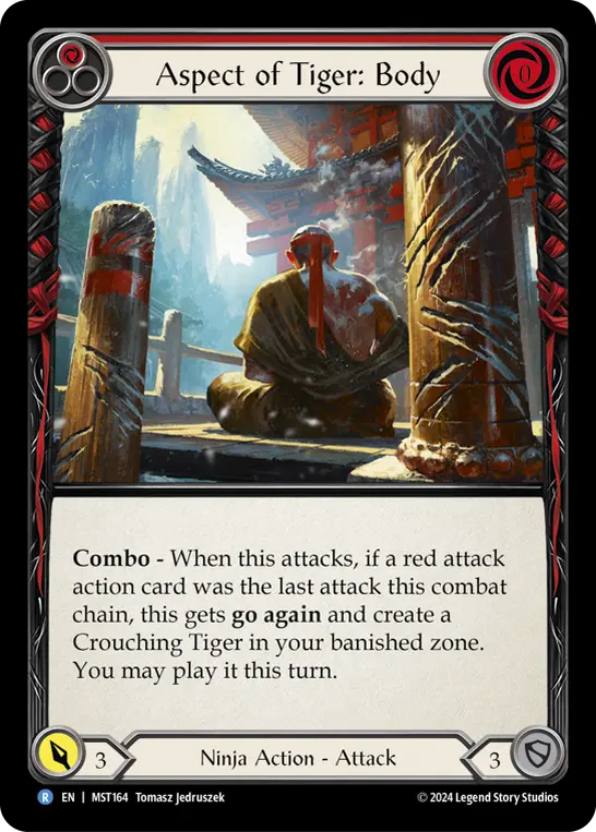 Aspect of Tiger: Body — Part the Mistveil Flesh and Blood card by Tomasz Jedruszek