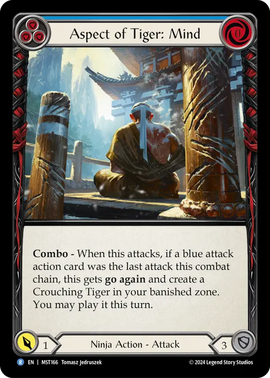 Aspect of Tiger: Mind — Part the Mistveil Flesh and Blood card by Tomasz Jedruszek