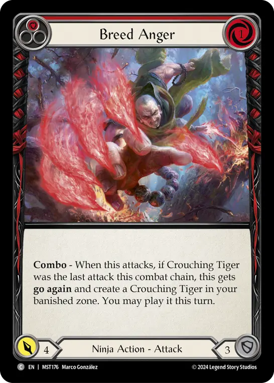Breed Anger (Red) — Part the Mistveil Flesh and Blood card by Marco González