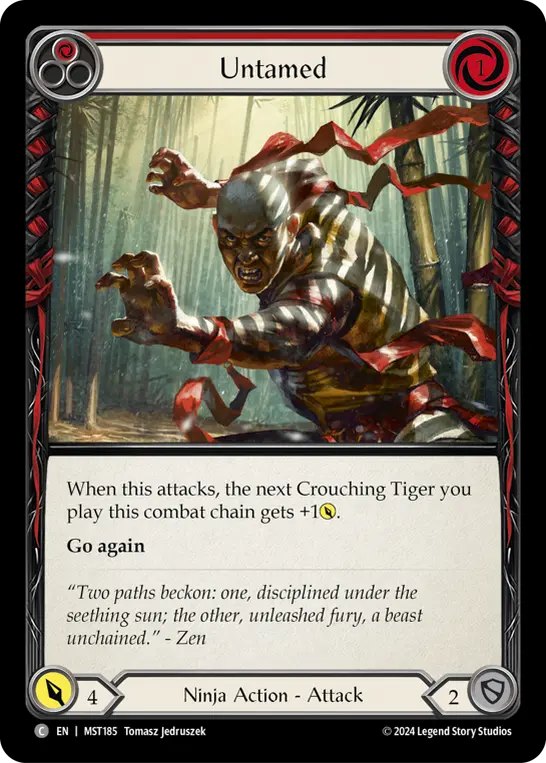 Untamed (Red) — Part the Mistveil Flesh and Blood card by Tomasz Jedruszek