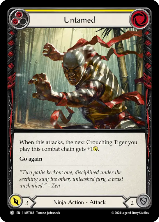 Untamed (Yellow) — Part the Mistveil Flesh and Blood card by Tomasz Jedruszek