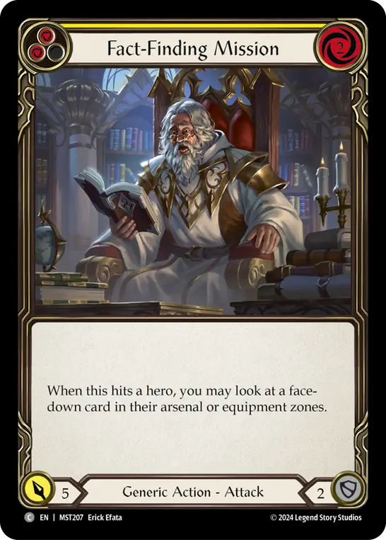 Fact-Finding Mission (Yellow) — Part the Mistveil Flesh and Blood card by Erick Efata