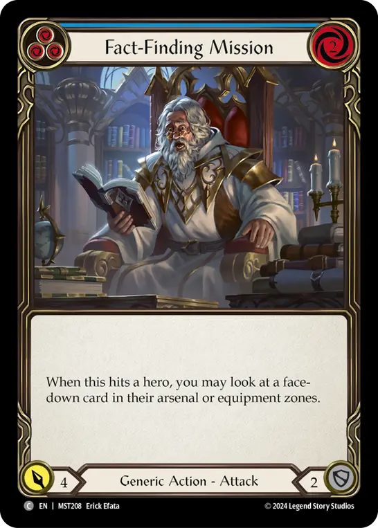 Fact-Finding Mission (Blue) — Part the Mistveil Flesh and Blood card by Erick Efata