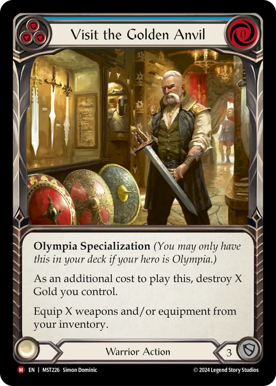 Visit the Golden Anvil — Part the Mistveil Flesh and Blood card by Simon Dominic