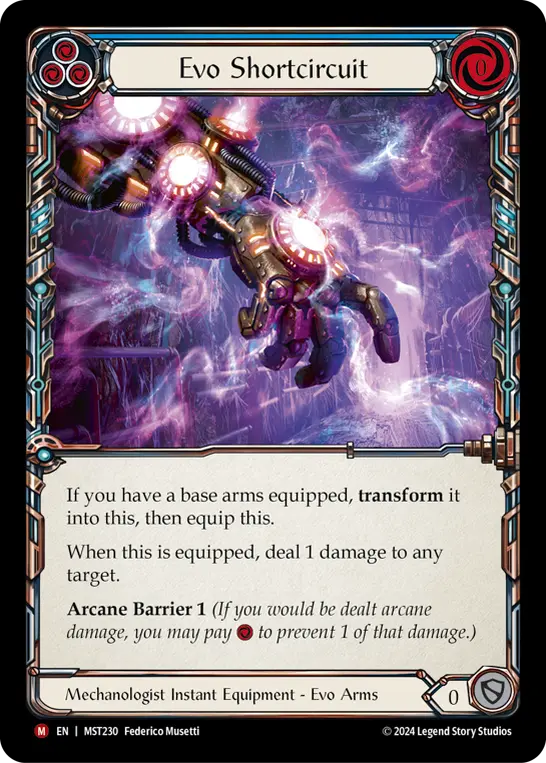 Evo Shortcircuit — Part the Mistveil Flesh and Blood card by Federico Musetti