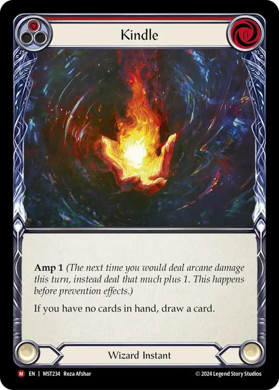 Kindle — Part the Mistveil Flesh and Blood card by Reza Afshar