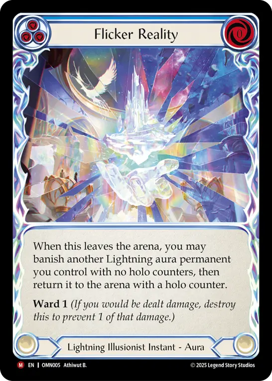 Flicker Reality — Omens of the Third Age Flesh and Blood card by Athiwut B.