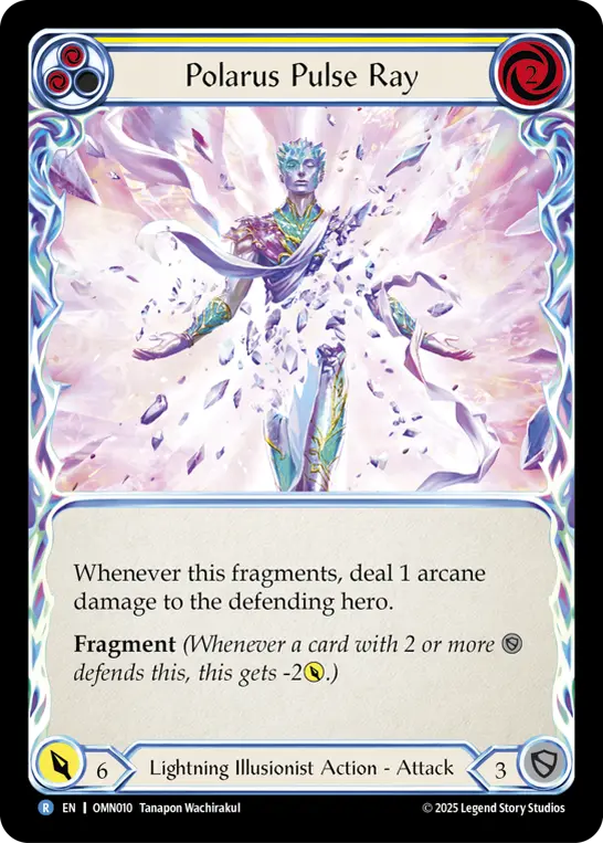 Polarus Pulse Ray (Yellow) — Omens of the Third Age Flesh and Blood card by Tanapon Wachirakul