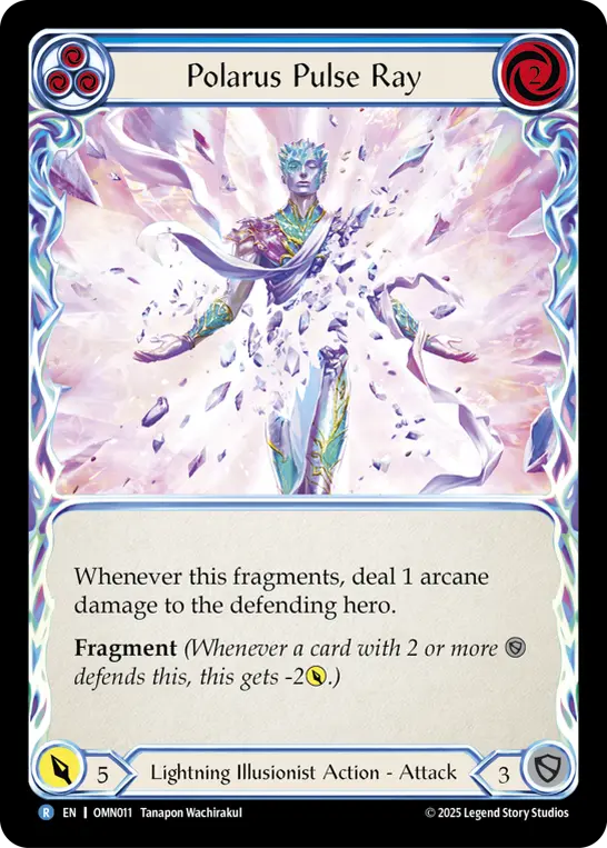 Polarus Pulse Ray (Blue) — Omens of the Third Age Flesh and Blood card by Tanapon Wachirakul