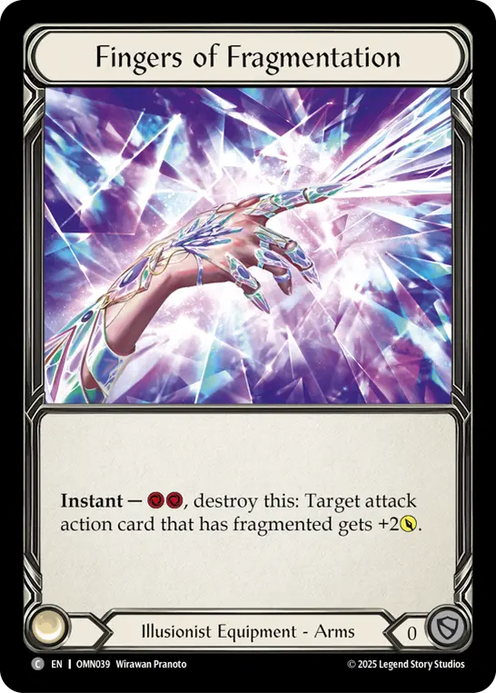 Fingers Of Fragmentation — Omens of the Third Age Flesh and Blood card by Wirawan Pranoto