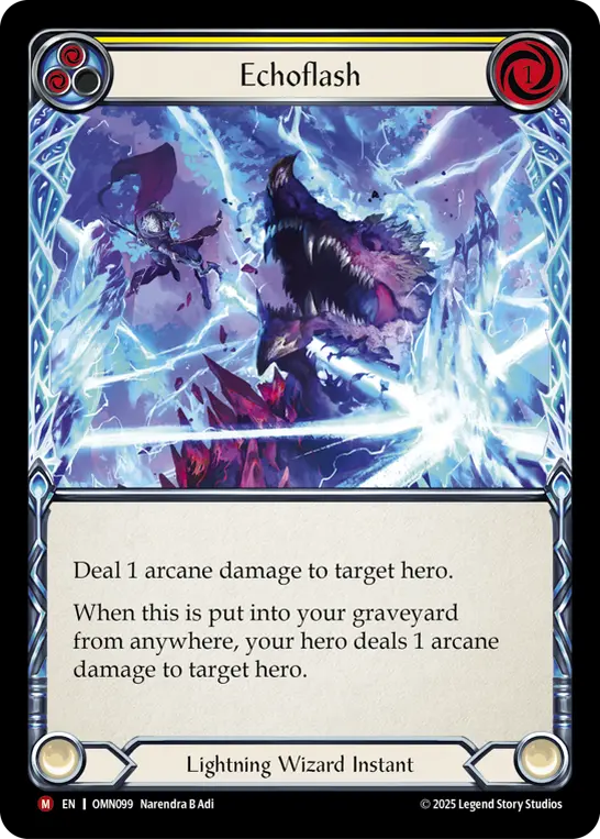 Echoflash — Omens of the Third Age Flesh and Blood card by Narendra B Adi