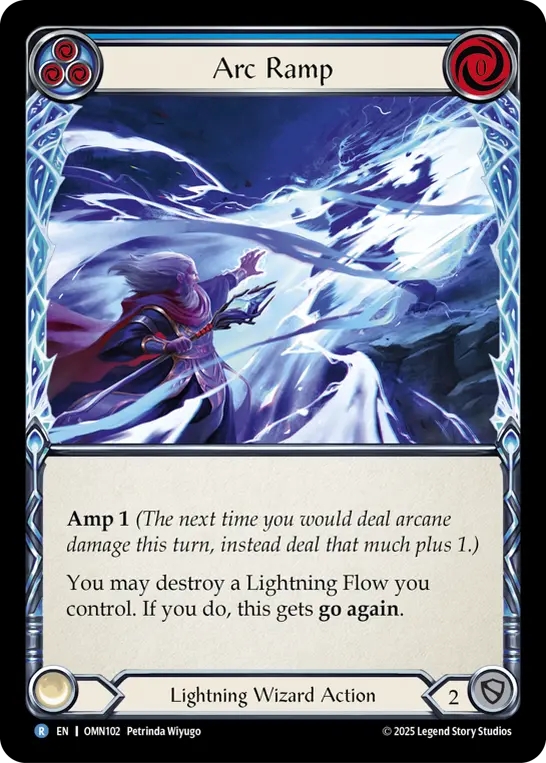 Arc Ramp (Blue) — Omens of the Third Age Flesh and Blood card by Petrinda Wiyugo