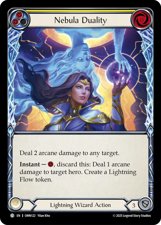 Nebula Duality (Yellow) — Omens of the Third Age Flesh and Blood card by Yiian Kho