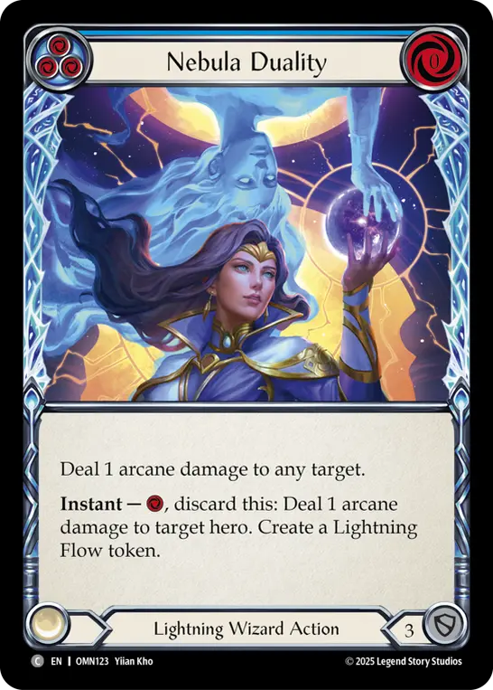 Nebula Duality (Blue) — Omens of the Third Age Flesh and Blood card by Yiian Kho