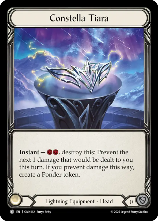 Constella Tiara — Omens of the Third Age Flesh and Blood card by Surya Feby