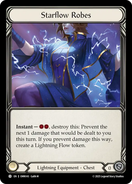 Starflow Robes — Omens of the Third Age Flesh and Blood card by Galih M