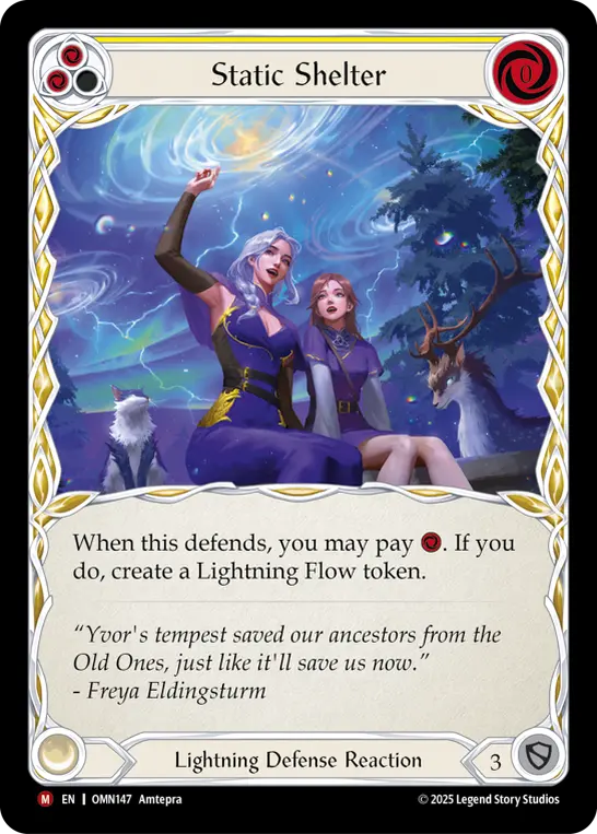 Static Shelter — Omens of the Third Age Flesh and Blood card by Amtepra