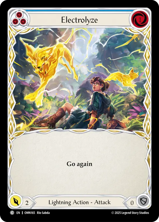 Electrolyze (Blue) — Omens of the Third Age Flesh and Blood card by Rio Sabda