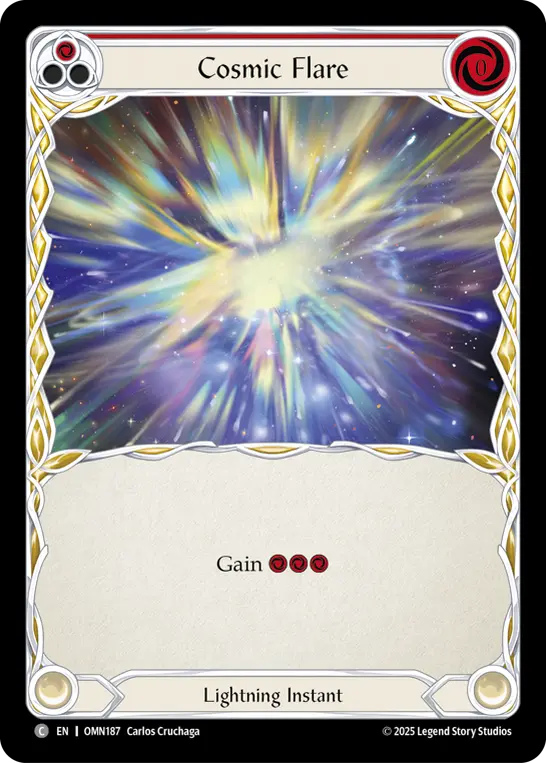 Cosmic Flare (Red) — Omens of the Third Age Flesh and Blood card by Carlos Cruchaga