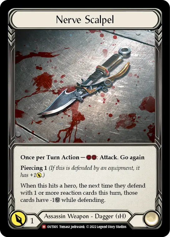 Nerve Scalpel — Outsiders Flesh and Blood card by Tomasz Jedruszek