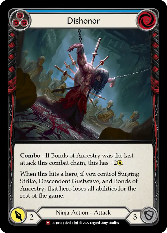 Dishonor — Outsiders Flesh and Blood card by Faizal Fikri
