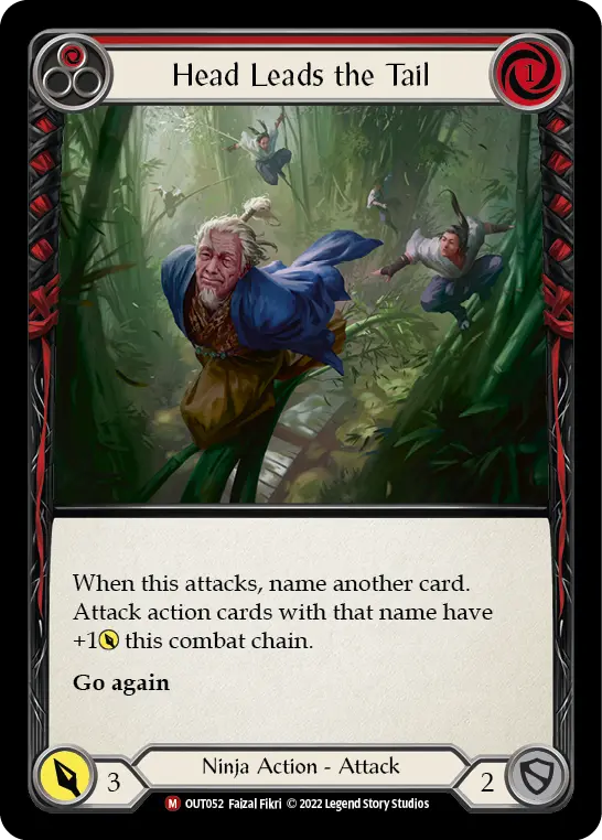 Head Leads the Tail — Outsiders Flesh and Blood card by Faizal Fikri