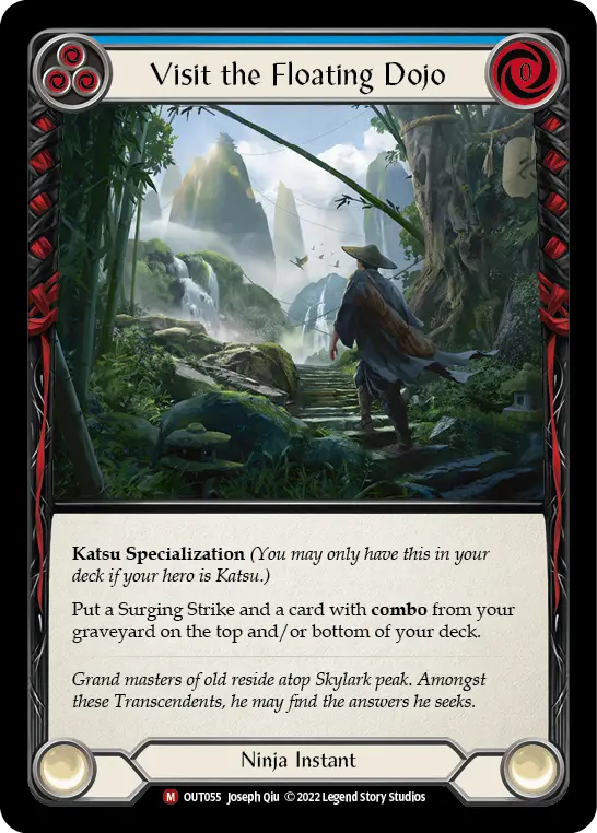 Visit the Floating Dojo — Outsiders Flesh and Blood card by Joseph Qiu