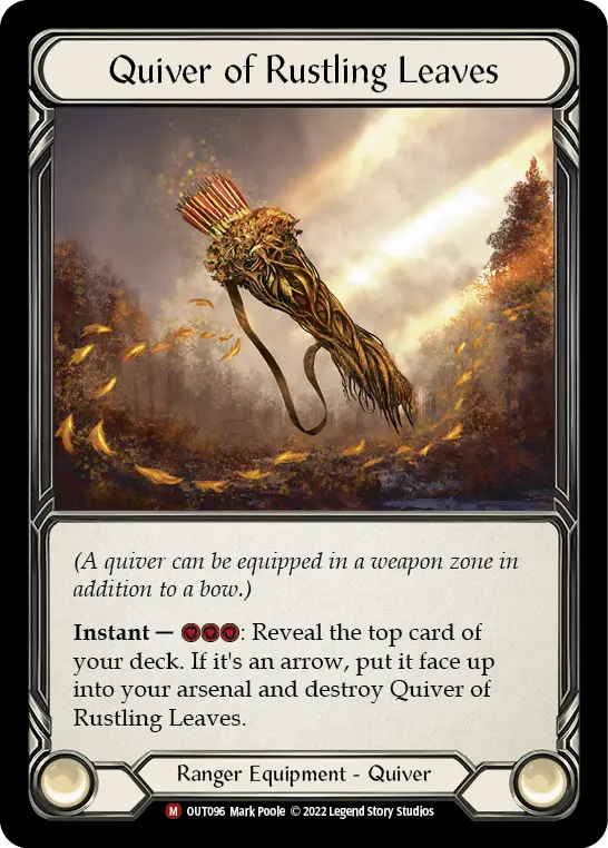 Quiver of Rustling Leaves — Outsiders Flesh and Blood card by Mark Poole