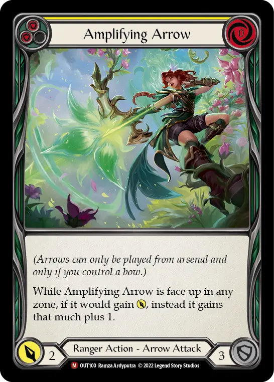 Amplifying Arrow — Outsiders Flesh and Blood card by Ramza Ardyputra