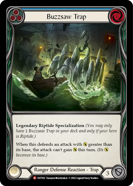 Buzzsaw Trap — Outsiders Flesh and Blood card by Tanapon Wachirakul