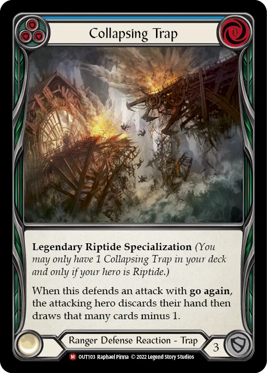 Collapsing Trap — Outsiders Flesh and Blood card by Raphael Pinna